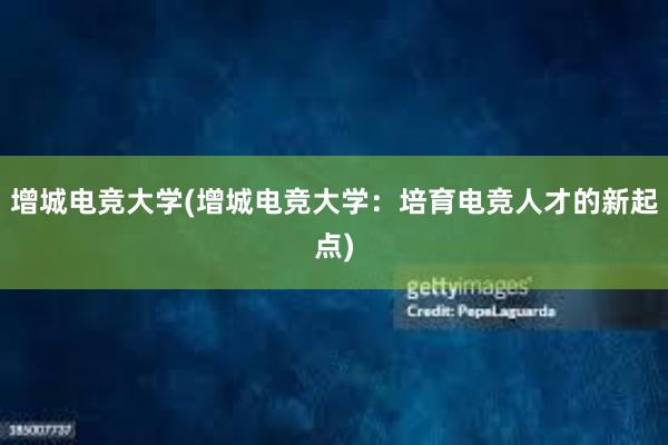 增城电竞大学(增城电竞大学：培育电竞人才的新起点)