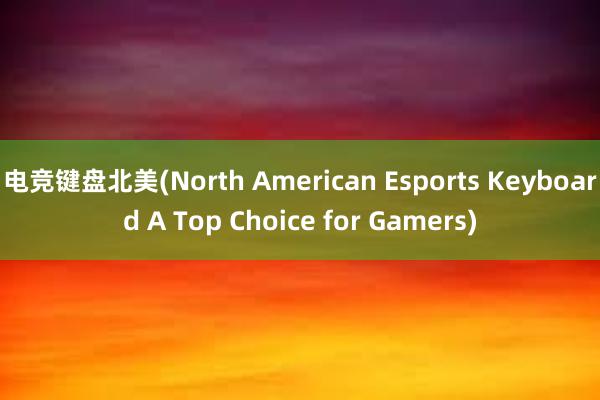 电竞键盘北美(North American Esports Keyboard A Top Choice for Gamers)