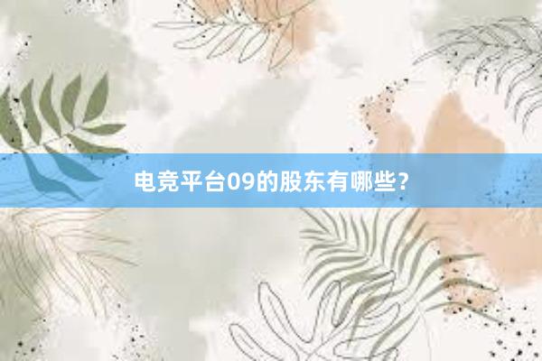 电竞平台09的股东有哪些？