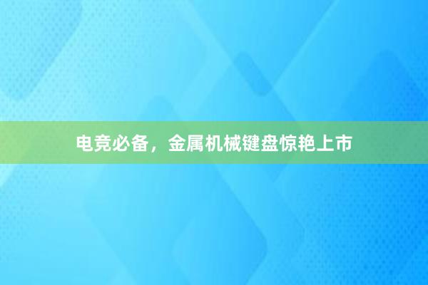 电竞必备，金属机械键盘惊艳上市